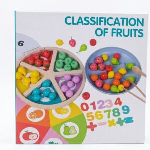 Colour Classification of Fruits Educational Learning Set – Kids Color Sorting & Fruit Recognition Toy