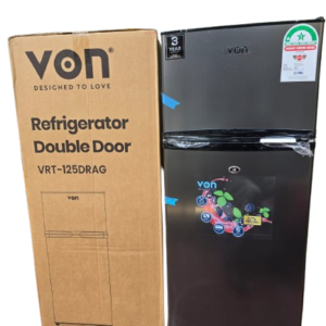 Von 125L Double Door Fridge