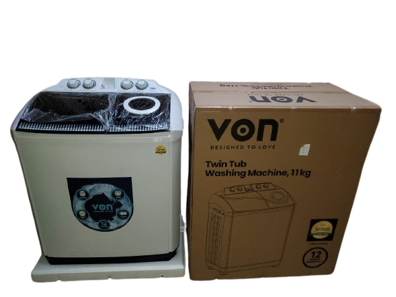 VON 11kg Twin Tub Washing Machine Semi Automatic Washer