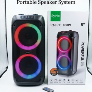 Syinix SYNDJ280TWD Powerful Bass Boom Speaker β Portable Bluetooth Party Speaker with Wireless Microphone