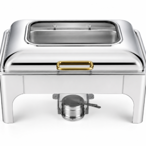 Single Roll Top Chafing Dish | Stainless Steel Food Warmer Buffet Server