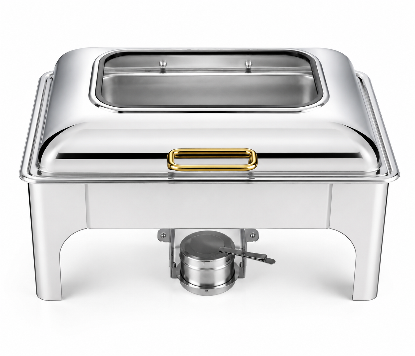 Single Roll Top Chafing Dish | Stainless Steel Food Warmer Buffet Server
