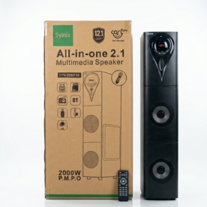 Syinix SYN2890FSB 2.1 Channel Multimedia Speaker System β Powerful Bass Bluetooth Home Audio