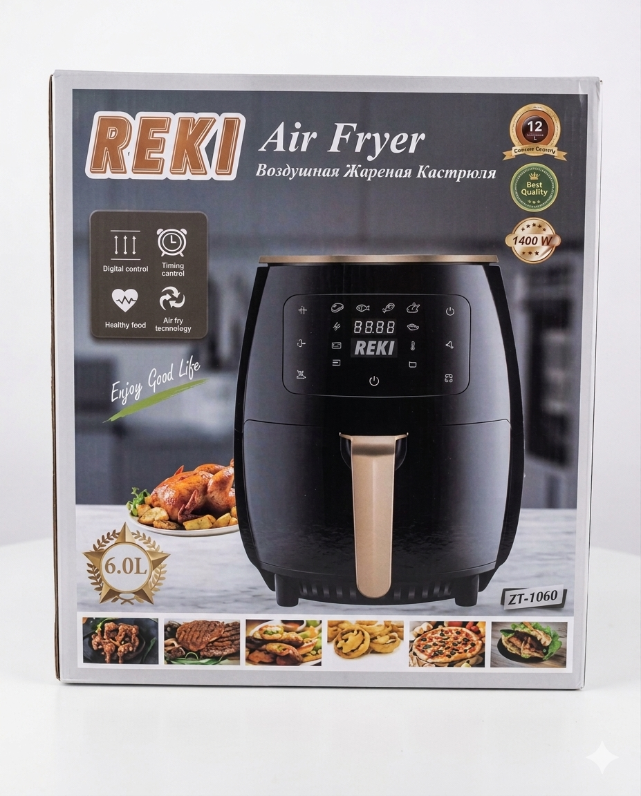 Reki 6L Air Fryer | Large Capacity Oil-Free Healthy Frying Machine