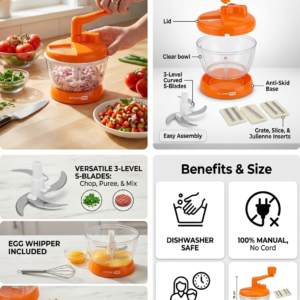 Multifunctional Slicer – 5 in 1 Kitchen Tool