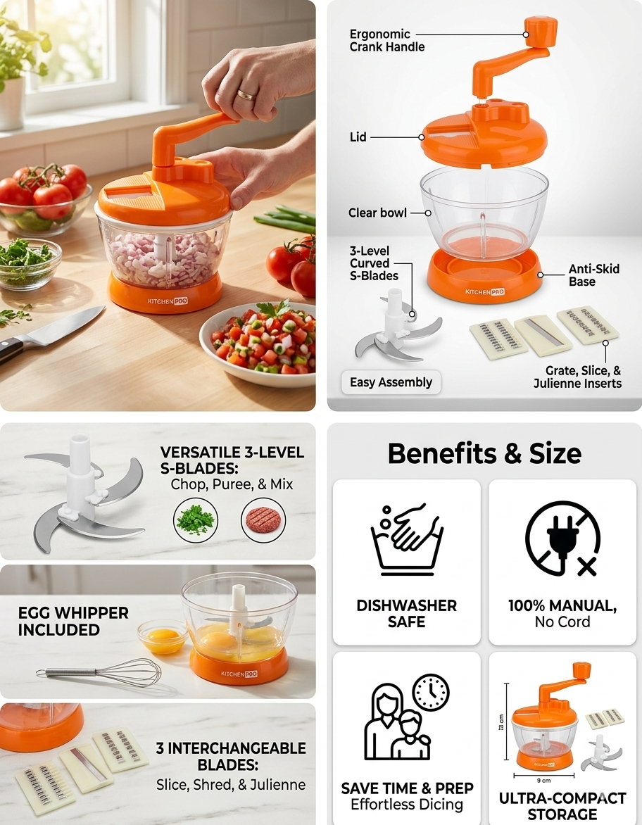 Multifunctional Slicer – 5 in 1 Kitchen Tool