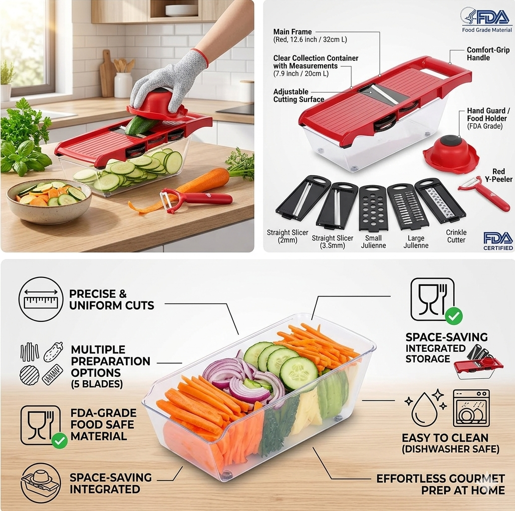 8 in 1 Vegetable Cutter - Image 2