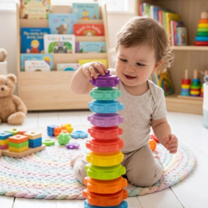 Big Size Block Tower for Kids – Stacking Building Game Toy,