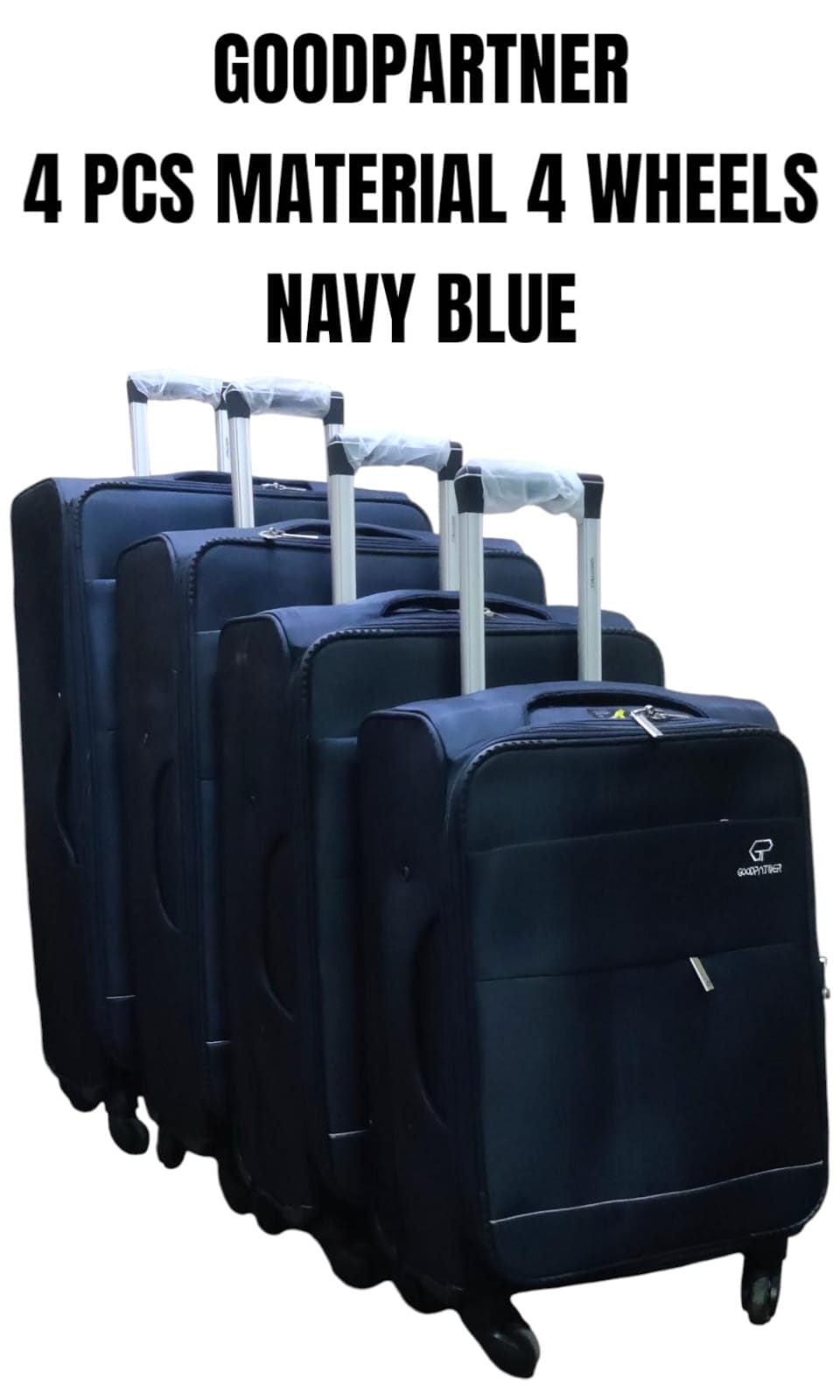 Good Partner 4 Piece Fabric Suitcase Set