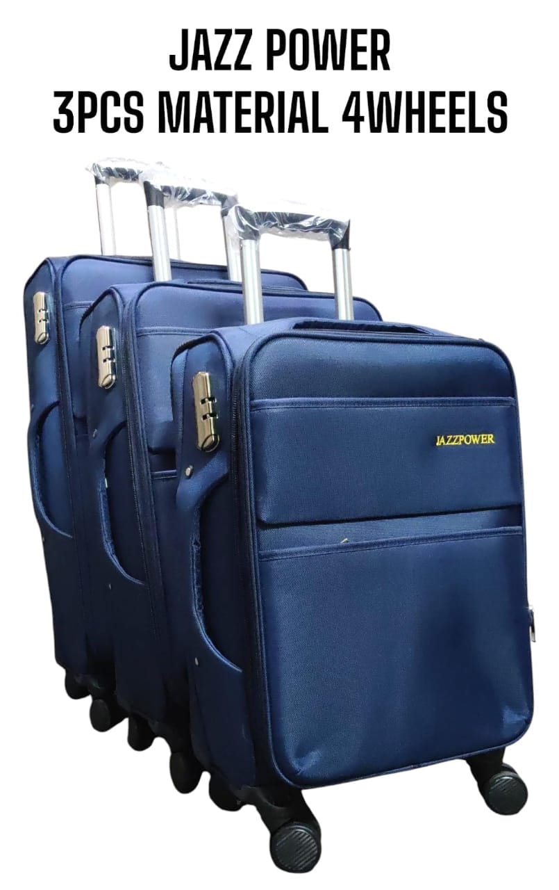 JAZZ POWER 3 in 1 Fabric Suitcase Set