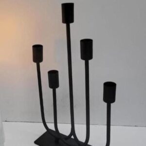 Classic 5-in-1 Metallic Candle Holder Set