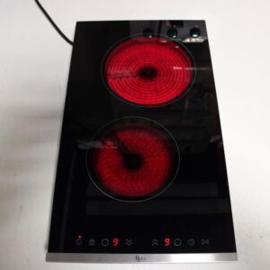 ROCH AE-320-VC 30cm Built-In Ceramic Cooker | Touch Control Black Glass Cooktop