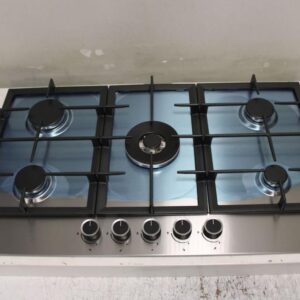ROCH AR-9050-FIE 90cm Built-In Gas Hob | 5 Burner Stainless Steel Cooktop Made in Turkey with Flame Failure Device