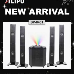 Mtungi SP-8401 AD 5.1CH Tall Boy Home Theater System β 8.5β Woofer Bluetooth Hi-Fi Cinema Multimedia Speaker System