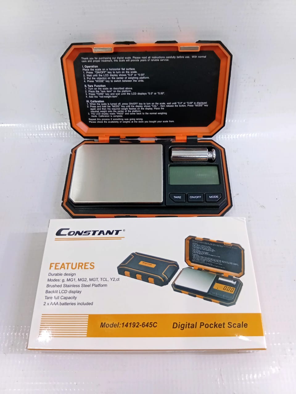 Constant Digital Pocket Scale 300g x 0.01g – High Precision Electronic Weighing Scale