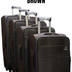 Good Partner 4 in 1 Fabric Suitcase Set – 4 Wheeled Luggage