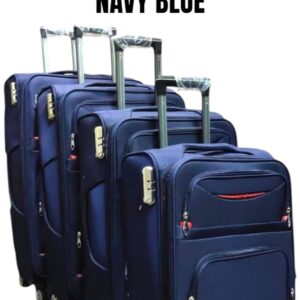 4 Pcs Four-Wheeled Fabric Suitcase Set – Lightweight Durable Travel Luggage with Spinner Wheels