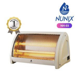 Nunix Electric Portable Quartz Room Heater with Heat Control