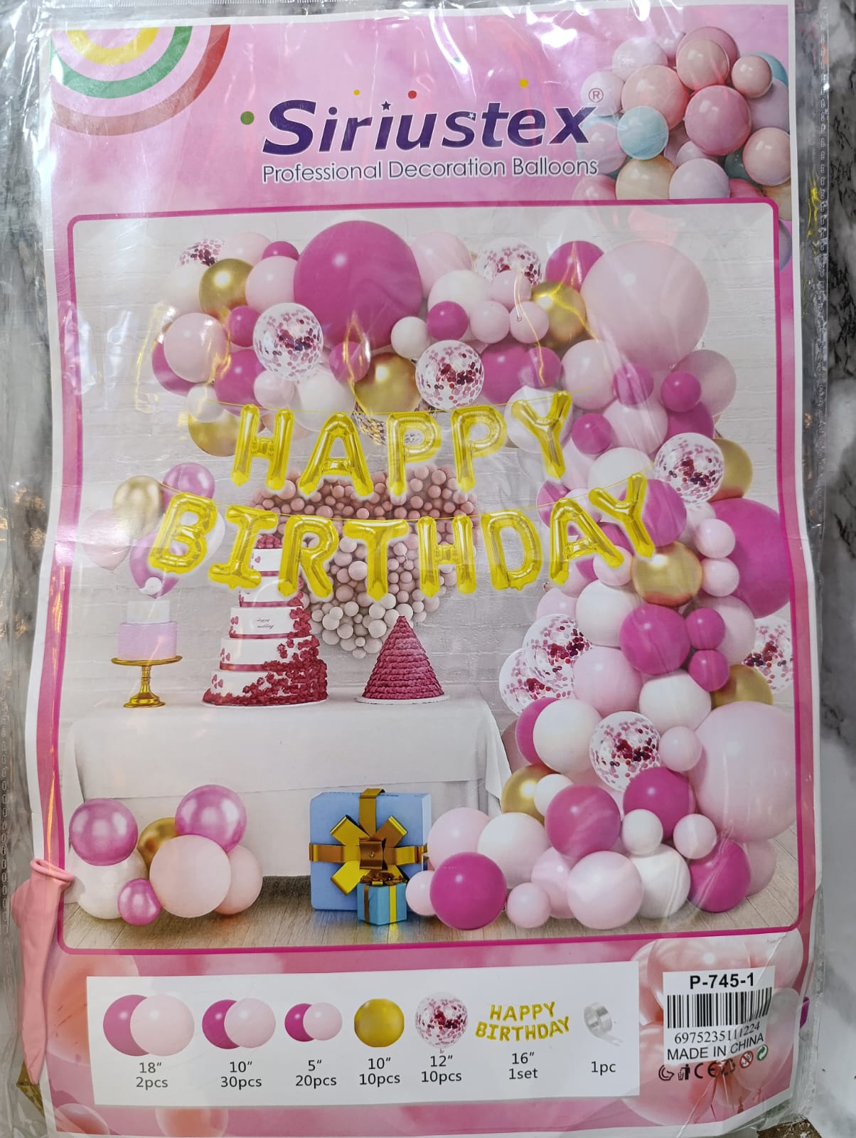 Siriustex Professional Decoration Balloons Kit