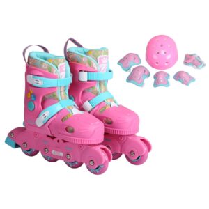 Trainer Skates with PU Wheels Size 26-29 – Glowing LED Roller Skates for Kids, Adjustable Beginner Skating Shoes for Outdoor Fun