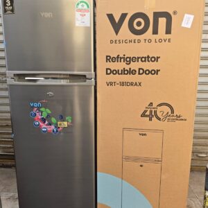 VON VRT-181DRAX 181L Double Door Fridge