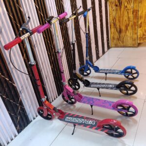 Teens Metallic Scooter With Adjustable Height