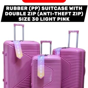 XINK XK 3-Piece PP Hard Shell Suitcase Set - With Double Anti-Theft zip