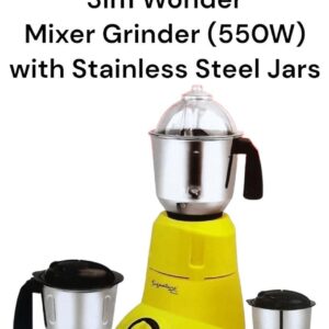 Signature 3-in-1 Wonder Mixer Grinder with 3 Stainless Steel Jars