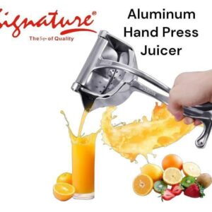 Signature Aluminum Hand Press Juicer – Heavy Duty Manual Citrus Juice Squeezer