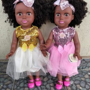 1PC BIG SIZE AFRICAN DOLLS / WITH SOUND