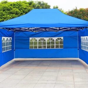 3m×6m. Pop Up Gazebo Canopy Tent with 3 Window Side Walls