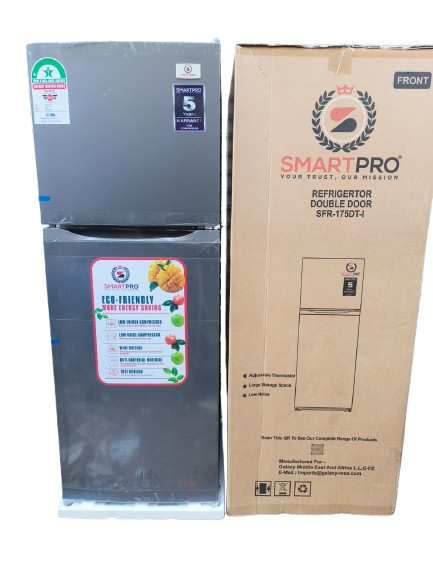 Smart Pro SFR-175-DT-I 138L Double Door Refrigerator Silver