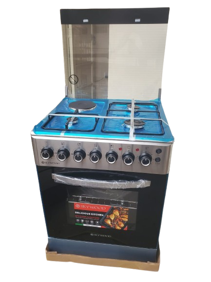 SKYWOOD 50x55 3G+E Standing Cooker with Electric Oven