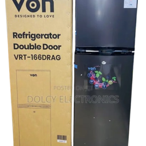 VON 166L Double Door Refrigerator - Energy Efficient Fridge