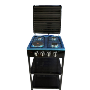 ELECTROMATE 3+1 Standing Cooker with Shelves Gas Cooker
