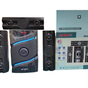 Artel AT-108 3.1CH Wooden Cabinet Subwoofer System – Bluetooth USB FM Powerful Home Theater Speaker