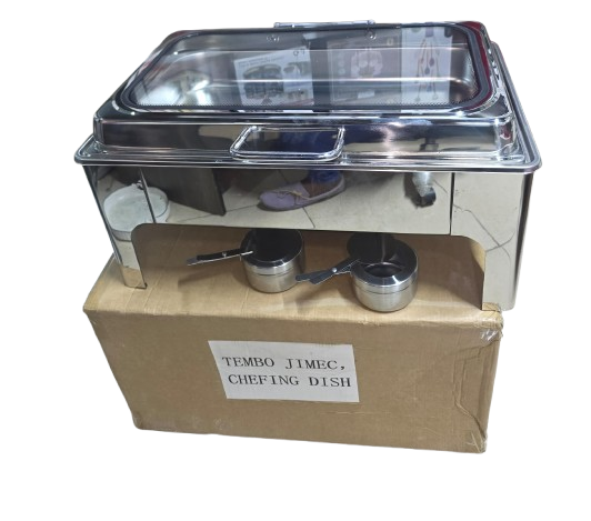 Single Roll Top Chafing Dish | Stainless Steel Food Warmer Buffet Server