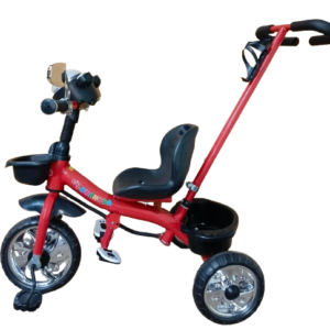 Kids Tricycle with Handle – Parent Push Control Safety Trike for Toddlers