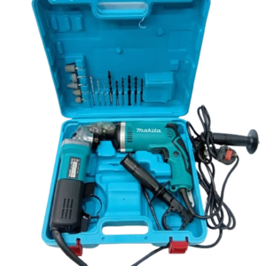 Makita Electric Drill and Angle Grinder Combo Kit