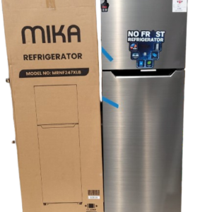 Mika Double Door Refrigerator 247 Litres No Frost β Top Mount Freezer Energy Saving Fridge