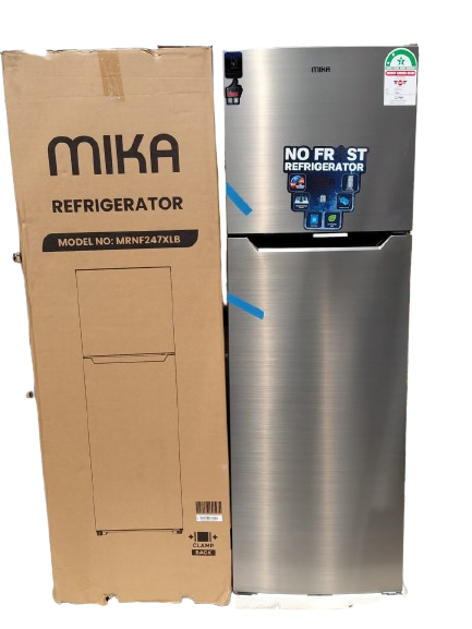 Mika Double Door Refrigerator 247 Litres No Frost – Top Mount Freezer Energy Saving Fridge