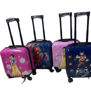 Kids Hard-Shell Suitcase with Wheels – Lightweight Rolling Travel Luggage with Pull Handle for Children