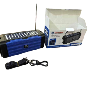 Electromate Solar Flashlight Wireless Robot Speaker – Rechargeable Bluetooth Speaker with LED Torch