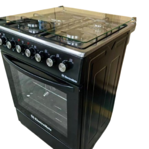 Electromate 60x60 Standing Cooker 3+1 with Electric Oven – Gas Cooker with Electric Hot Plate & Oven