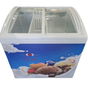 TLAC 256L Display Freezer - Commercial Glass Door Freezer for Supermarkets, Shops & Cafés