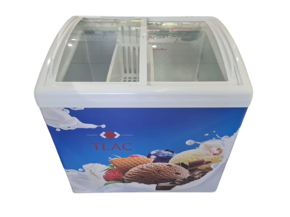 TLAC 256L Display Freezer - Commercial Glass Door Freezer for Supermarkets, Shops & Cafés
