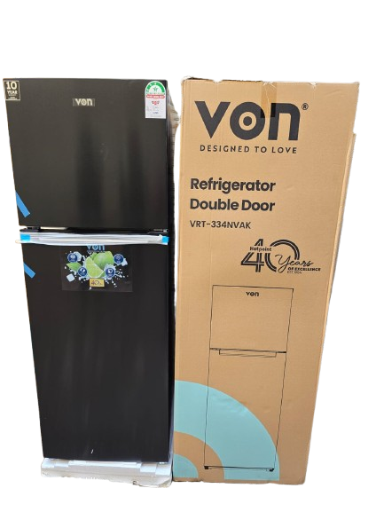 Von 334 litres No frost double door refrigerator