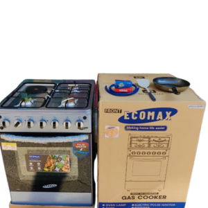 Ecomax 60×60cm 3 Gas + 1 Electric Burner Standing Cooker with Electric Oven