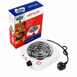 3 Pin Single Hot Plate Electric Coil Cooker – Portable Electric Stove for Cooking and Heating
