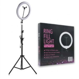 10 Inch Ring Light with Tripod Stand – LED Selfie Ring Light for Photography, Makeup & Video Recording